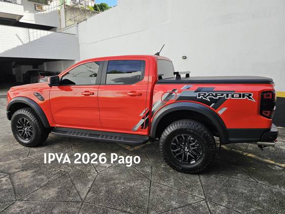 FORD RANGER 3.0 V6 TURBO GASOLINA RAPTOR 4X4 AUTOMÁTICO FORD RANGER 3.0 V6 TURBO GASOLINA RAPTOR 4X4 AUTOMÁTICO